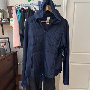 Sport-Tek Women's Navy Puffer Jacket